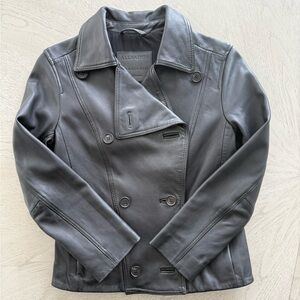 All Saints Leather Jacket Size 0